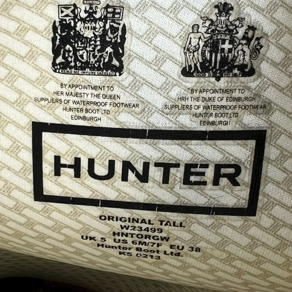 HUNTER Women's Original Tall Rain Boots Sz 7